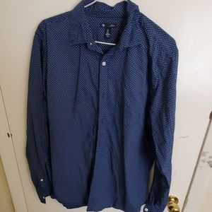Large Blue Dotted Gap shirt